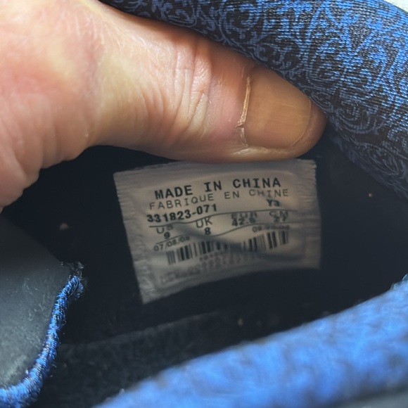 Air Jordan Fusion 20 black university blue retro 2008 size 9 - Picture 14 of 16